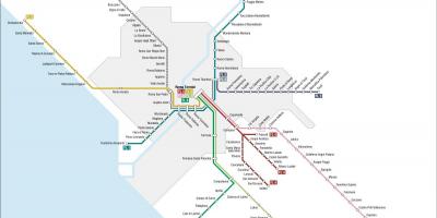 Rom fl1-Bahn-Karte
