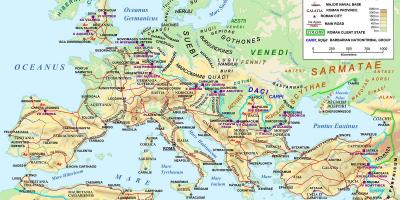 Karte des kaiserlichen Rom 