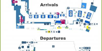 Rom Flughafen-terminal 3 map - Fco Flughafen map terminal 3 (Lazio