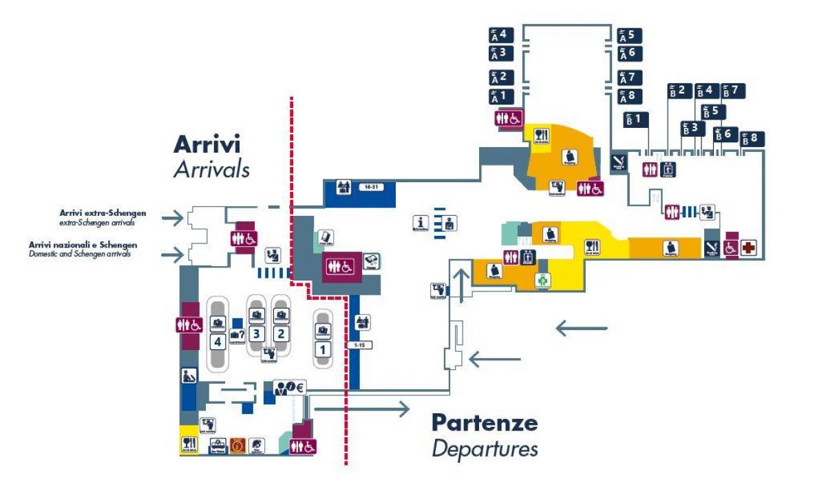 Der Flughafen Rom-ciampino Karte