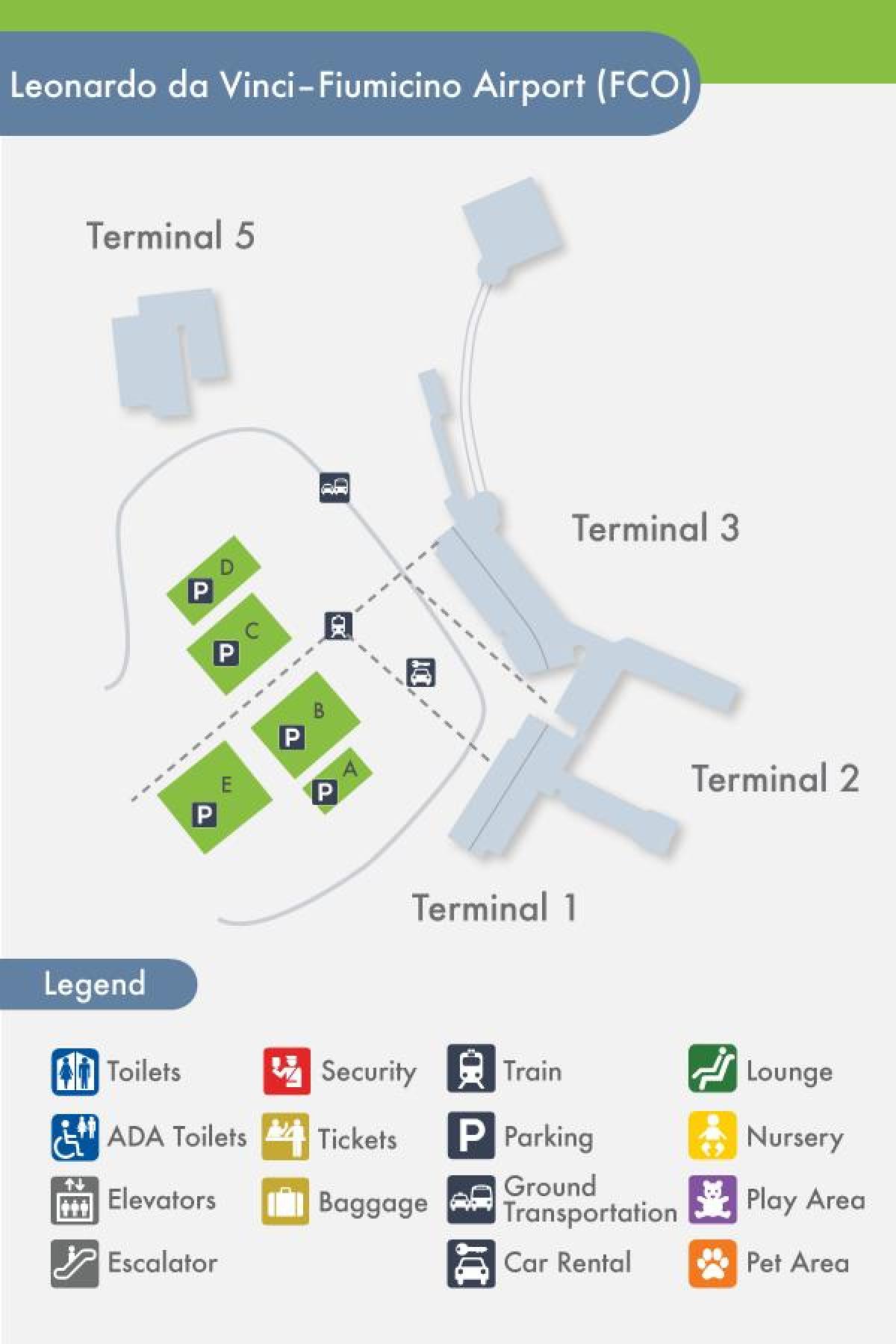 Karte von fco terminal 5