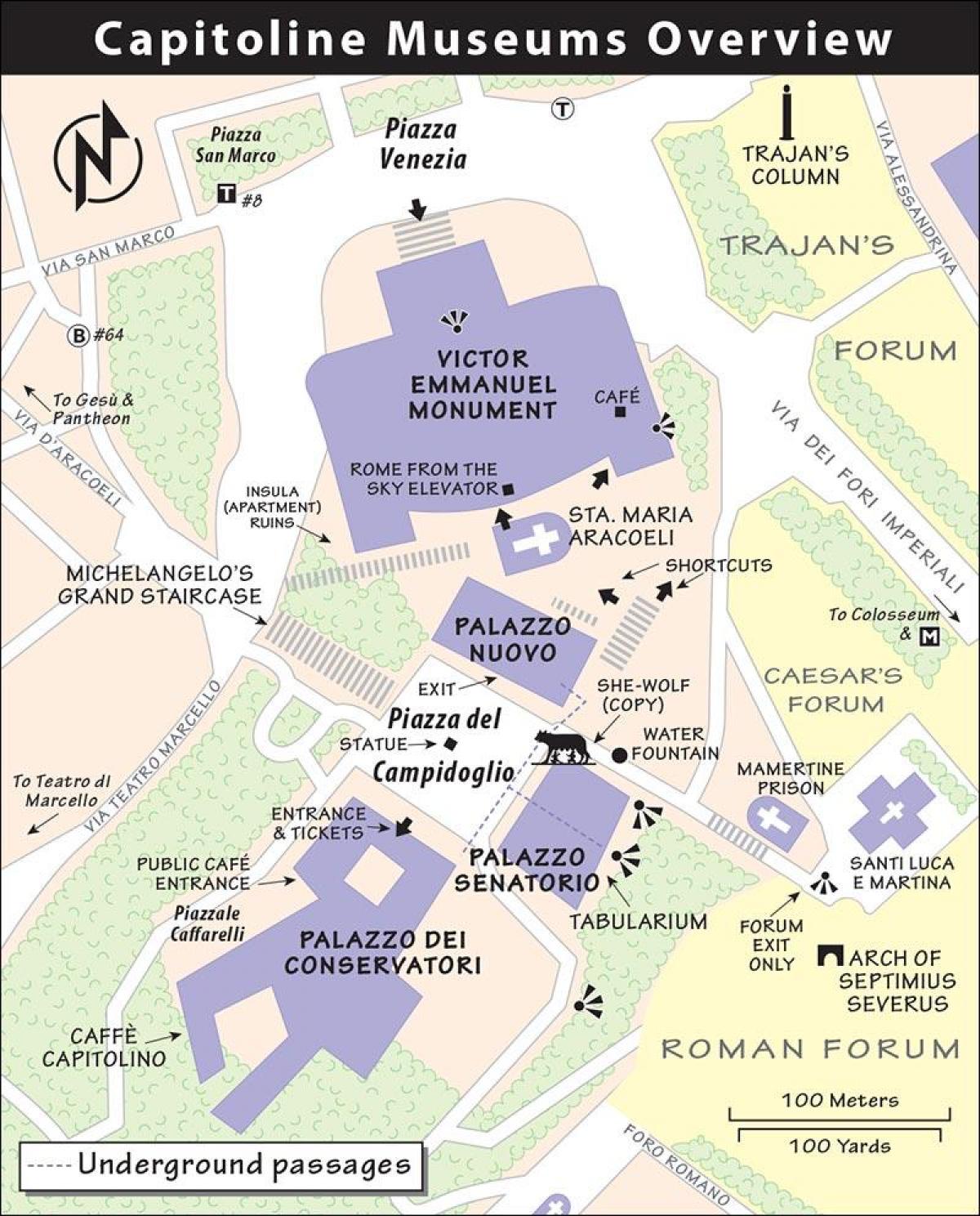 Karte von capitoline museum