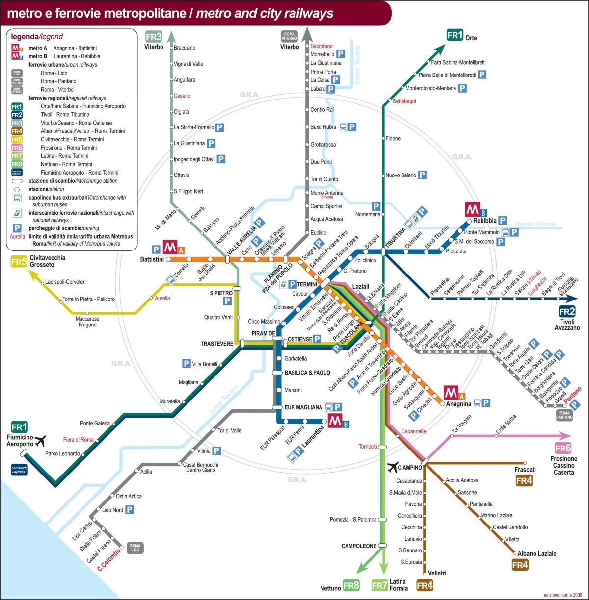 Rom Italien train station map
