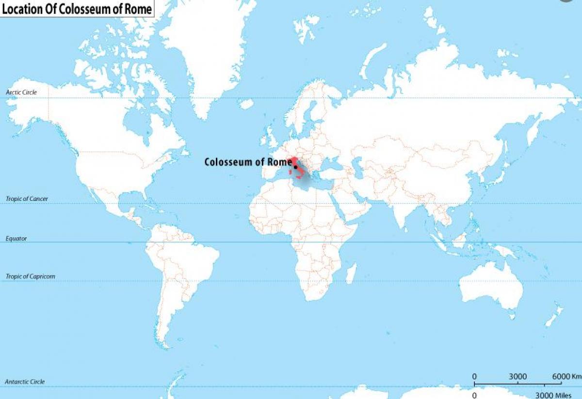 Karte von Rom Standort auf