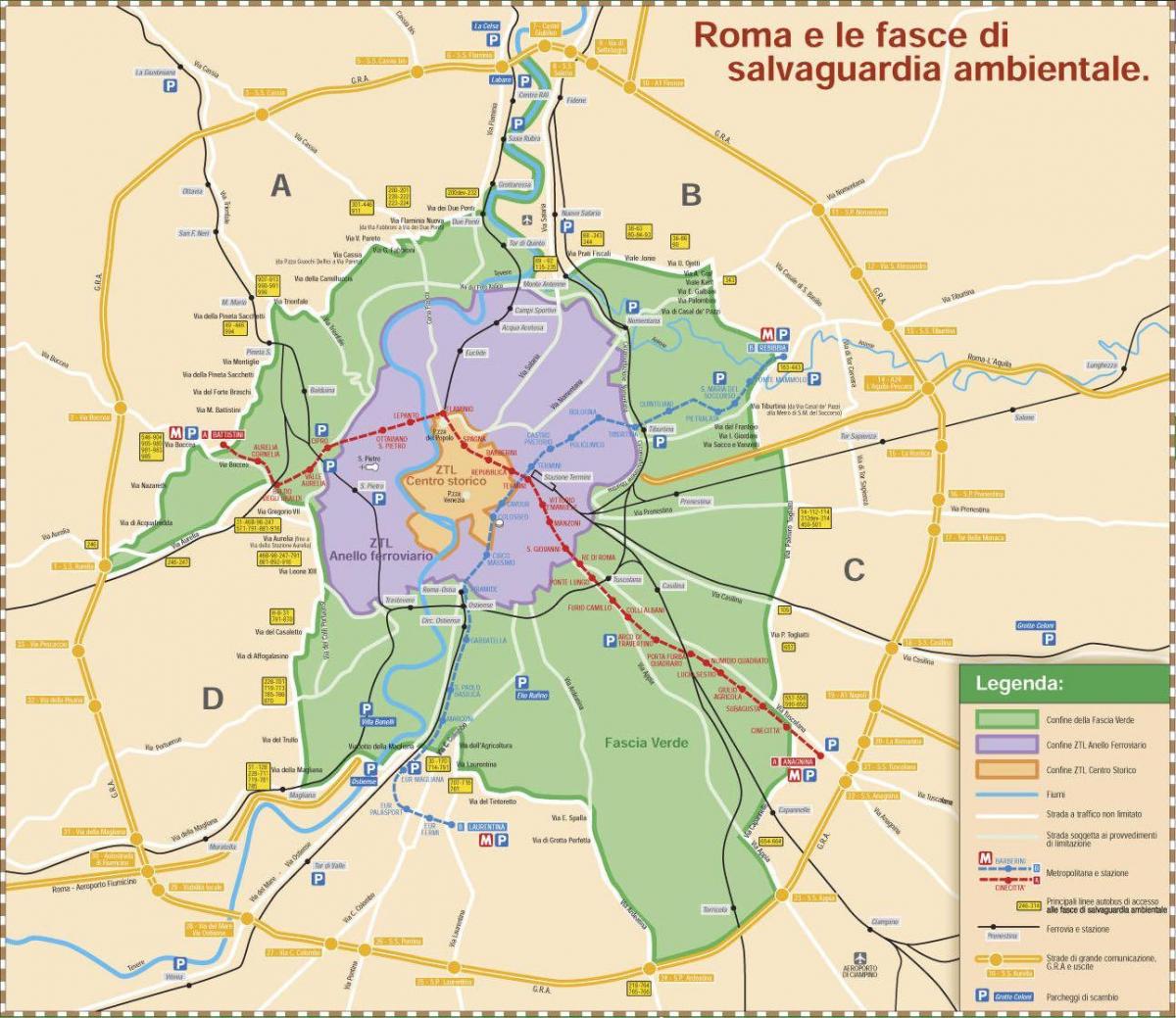 Rom ztl-zone Karte
