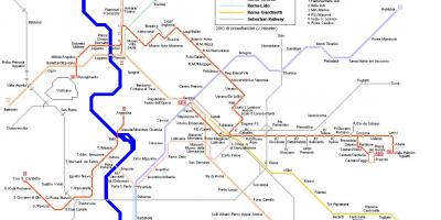 Straßenbahn map Rome Italy