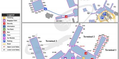 Leonardo da vinci international airport Landkarte